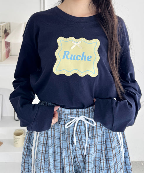 ウェーブロゴリボンTシャツ | SL2256057 | ダークネイビー