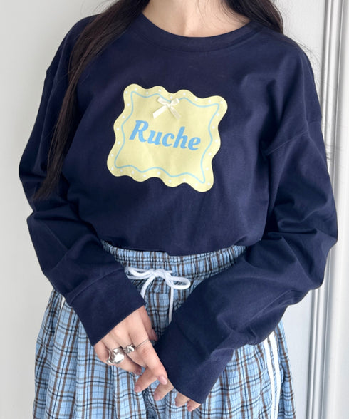 ウェーブロゴリボンTシャツ | SL2256057 | ダークネイビー