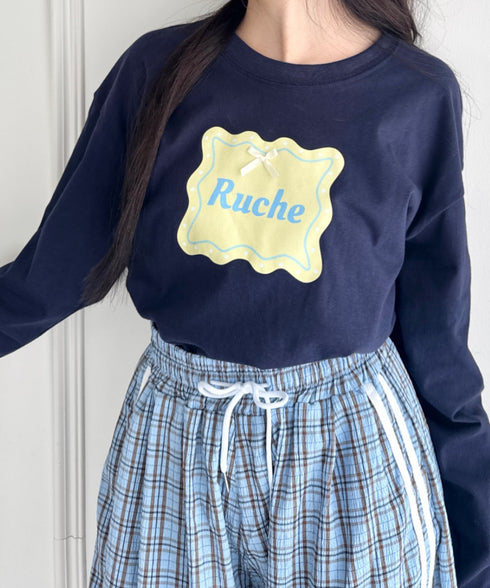ウェーブロゴリボンTシャツ | SL2256057 | ダークネイビー