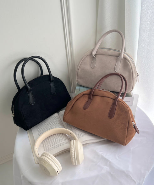 スウェードライクミニボストンバッグ | SL1256061 | アイボリー