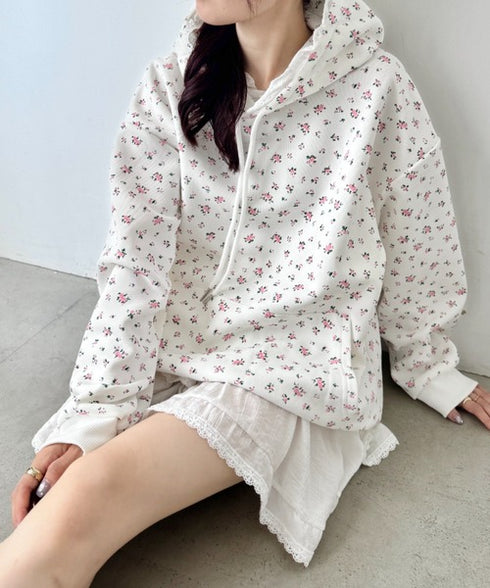 小花柄フーディートップス | SL2256074 | ホワイト