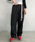 チャーム付きウエスト配色スウェットパンツ | MD2253031 | ブラック
