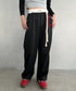 チャーム付きウエスト配色スウェットパンツ | MD2253031 | ブラック