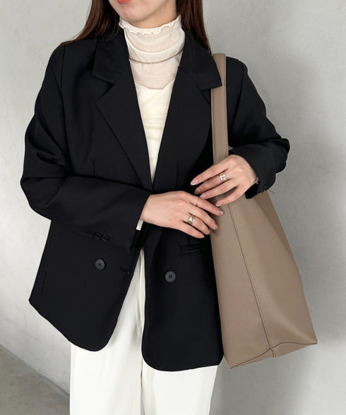 通勤通学にお勧め　PUバケツトートバッグ | MD1253033 | グレイッシュベージュ