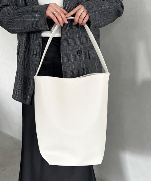 通勤通学にお勧め　PUバケツトートバッグ | MD1253033 | アイボリー