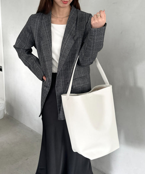 通勤通学にお勧め　PUバケツトートバッグ | MD1253033 | アイボリー