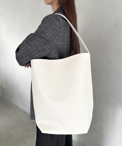 通勤通学にお勧め　PUバケツトートバッグ | MD1253033 | アイボリー