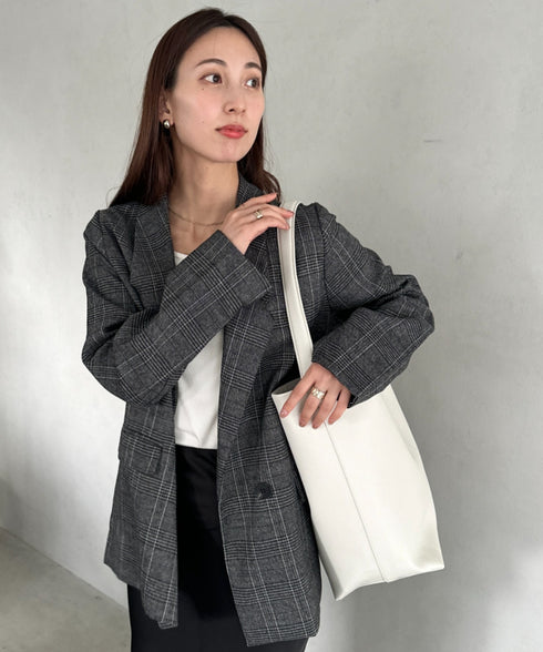 通勤通学にお勧め　PUバケツトートバッグ | MD1253033 | アイボリー