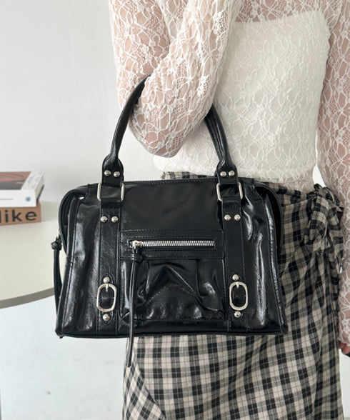 アンティークPUボストンバッグ | CL1256023 | ブラック