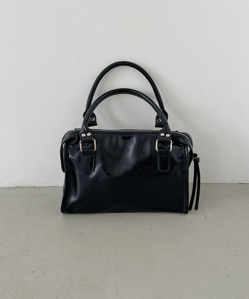 アンティークPUボストンバッグ | CL1256023 | ブラック