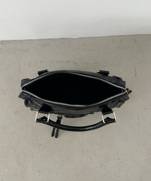 アンティークPUボストンバッグ | CL1256023 | ブラック