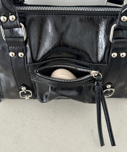 アンティークPUボストンバッグ | CL1256023 | ブラック