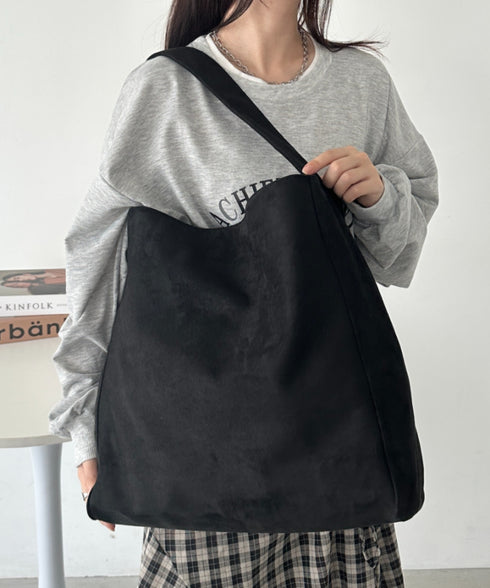 【A4サイズ対応】スエードライクトートバッグ | CL1256024 | ブラック