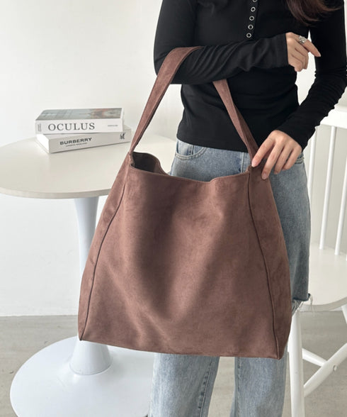 【A4サイズ対応】スエードライクトートバッグ | CL1256024 | ブラウン