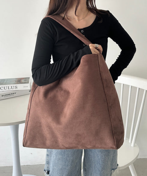 【A4サイズ対応】スエードライクトートバッグ | CL1256024 | ブラウン