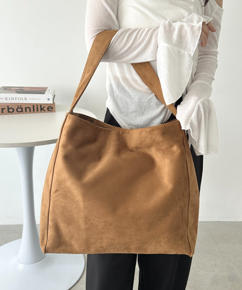 【A4サイズ対応】スエードライクトートバッグ | CL1256024 | キャメル
