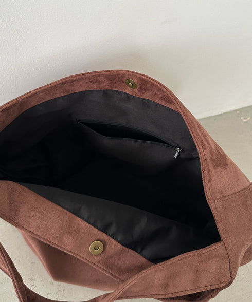 【A4サイズ対応】スエードライクトートバッグ | CL1256024 | ブラウン