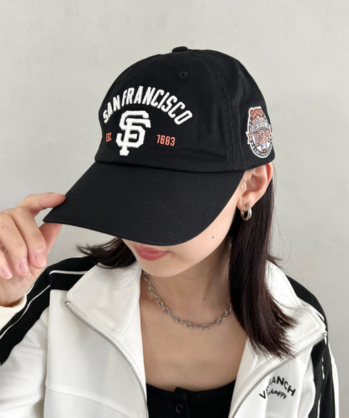 MLB KOREA(エムエルビーコリア)/ヴィンテージ 刺繍 ロゴパッチ メジャーリーグ ベースボール キャップ 帽子/Vintage Cooperstown Patch Unstruck Ball Cap | AT5253044 | ブラック系その他