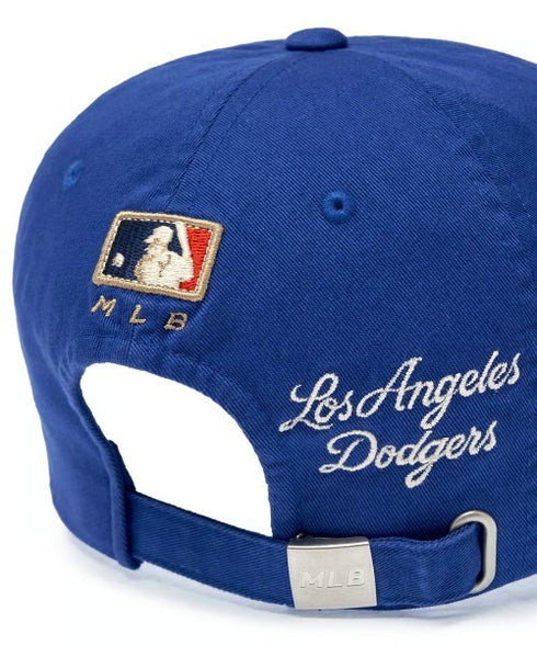 MLB KOREA(エムエルビーコリア)/ヴィンテージ 刺繍 ロゴパッチ メジャーリーグ ベースボール キャップ 帽子/Vintage Cooperstown Patch Unstruck Ball Cap | AT5253044 | ブルー