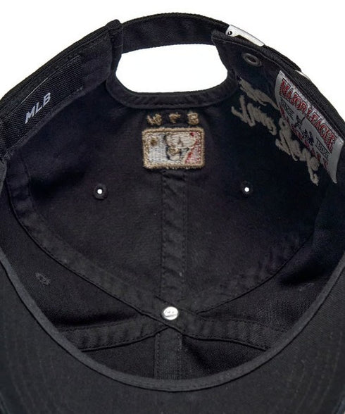MLB KOREA(エムエルビーコリア)/ヴィンテージ 刺繍 ロゴパッチ メジャーリーグ ベースボール キャップ 帽子/Vintage Cooperstown Patch Unstruck Ball Cap | AT5253044 | ブラック