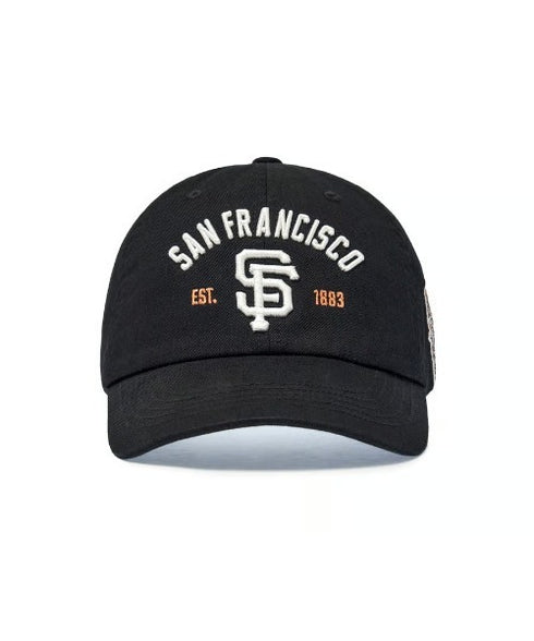 MLB KOREA(エムエルビーコリア)/ヴィンテージ 刺繍 ロゴパッチ メジャーリーグ ベースボール キャップ 帽子/Vintage Cooperstown Patch Unstruck Ball Cap | AT5253044 | ブラック系その他