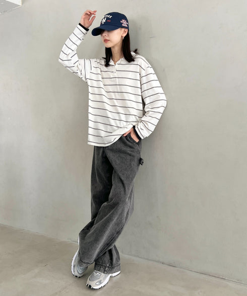 MLB KOREA(エムエルビーコリア)/ヴィンテージ 刺繍 ロゴパッチ メジャーリーグ ベースボール キャップ 帽子/Vintage Cooperstown Patch Unstruck Ball Cap | AT5253044 | ネイビー