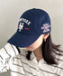 MLB KOREA(エムエルビーコリア)/ヴィンテージ 刺繍 ロゴパッチ メジャーリーグ ベースボール キャップ 帽子/Vintage Cooperstown Patch Unstruck Ball Cap | AT5253044 | ネイビー