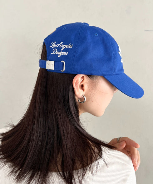 MLB KOREA(エムエルビーコリア)/ヴィンテージ 刺繍 ロゴパッチ メジャーリーグ ベースボール キャップ 帽子/Vintage Cooperstown Patch Unstruck Ball Cap | AT5253044 | ブルー