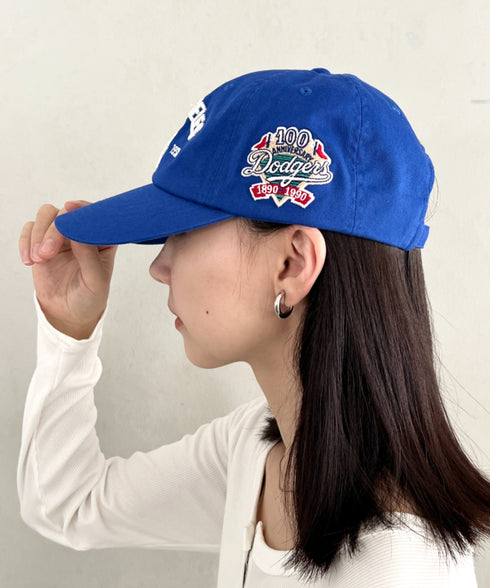 MLB KOREA(エムエルビーコリア)/ヴィンテージ 刺繍 ロゴパッチ メジャーリーグ ベースボール キャップ 帽子/Vintage Cooperstown Patch Unstruck Ball Cap | AT5253044 | ブルー