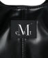MUCENT(ムセント)/ロゴパッチ ショルダー トートバッグ/PEE MIDDLE STITCH LEATHER TOTE BAG | AT1253048 | ブラック