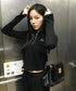 MUCENT(ムセント)/チェーン ショルダーバッグ/INFINITY LEATHER CHAIN SHOULDER BAG | AT1253049 | ブラック
