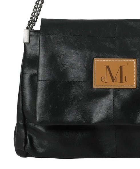 MUCENT(ムセント)/チェーン ショルダーバッグ/INFINITY LEATHER CHAIN SHOULDER BAG | AT1253049 | ブラック