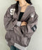 THE NORTH FACE(ザ・ノースフェイス)/ロゴ刺繍 ワッペン スタジャン ジャケット/SPORTY BOMBER JACKET | IM2253061 | ブラウン