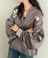THE NORTH FACE(ザ・ノースフェイス)/ロゴ刺繍 ワッペン スタジャン ジャケット/SPORTY BOMBER JACKET | IM2253061 | ブラウン