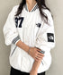 THE NORTH FACE(ザ・ノースフェイス)/ロゴ刺繍 ワッペン スタジャン ジャケット/SPORTY BOMBER JACKET | IM2253061 | オフホワイト