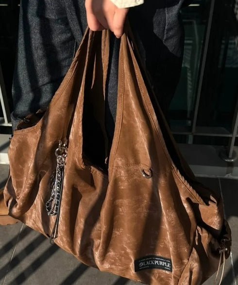 BLACK PURPLE(ブラックパープル)/大容量 マーメイド ショルダー トートバッグ/Mermaid Vicky Bag | AT1253053 | ブラウン