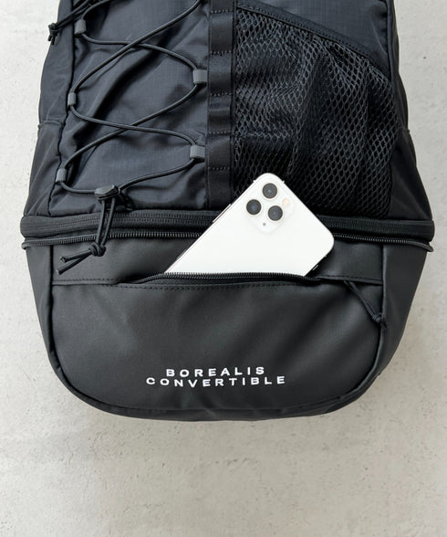 日本未発売 THE NORTH FACE(ザ・ノースフェイス)/2WAY A4サイズ収納 大容量 リュック バックパック ヒップサック/BOREALIS CONVERTIBLE PACK | IM1253059 | ブラック
