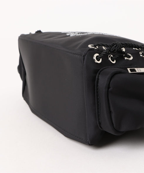 BLACK PURPLE(ブラックパープル)/3WAY 軽量 ストーン コルセット ショルダー トート クロスバッグ/Glow Corset Bag | AT1253054 | ブラック