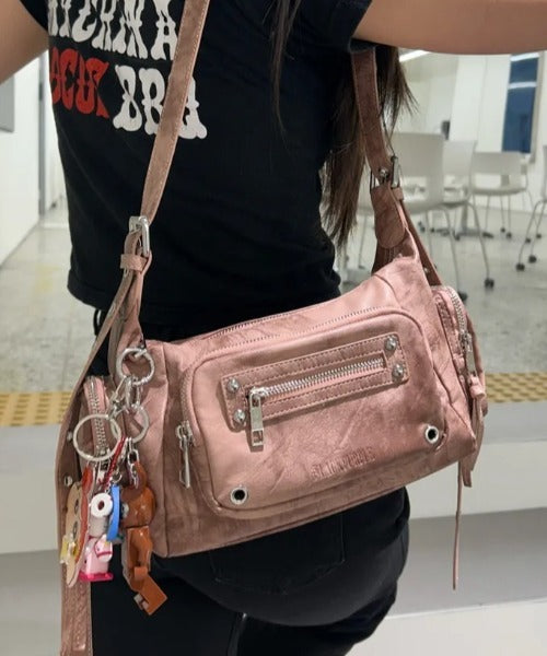 BLACK PURPLE(ブラックパープル)/3WAY 軽量 ショルダー トート クロスバッグ/Marco Bag | AT1253055 | ピンク