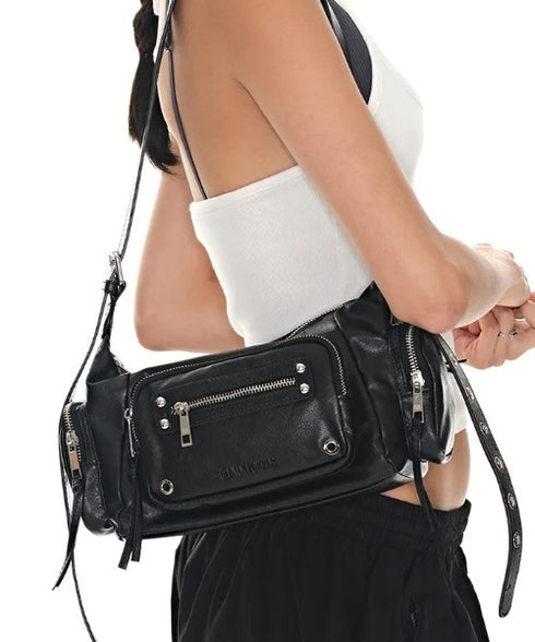 BLACK PURPLE(ブラックパープル)/3WAY 軽量 ショルダー トート クロスバッグ/Marco Bag | AT1253055 | ブラック