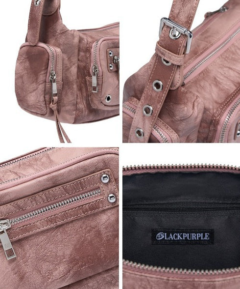 BLACK PURPLE(ブラックパープル)/3WAY 軽量 ショルダー トート クロスバッグ/Marco Bag | AT1253055 | ピンク