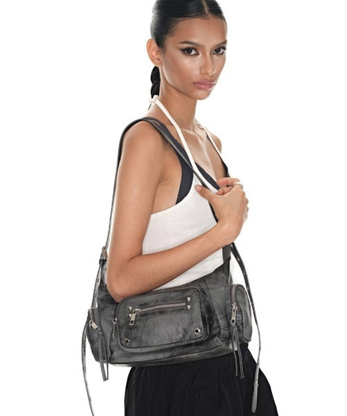 BLACK PURPLE(ブラックパープル)/3WAY 軽量 ショルダー トート クロスバッグ/Marco Bag | AT1253055 | グレー