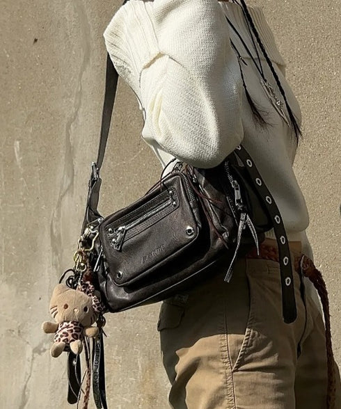 BLACK PURPLE(ブラックパープル)/3WAY 軽量 ショルダー トート クロスバッグ/Marco Bag | AT1253055 | ブラウン