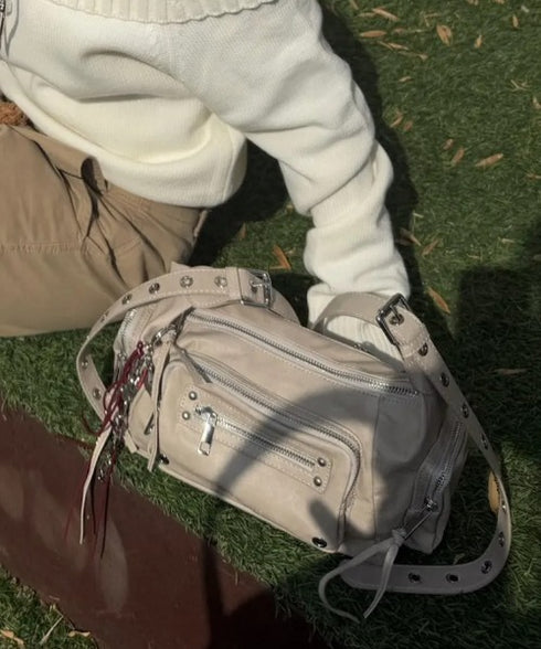 BLACK PURPLE(ブラックパープル)/3WAY 軽量 ショルダー トート クロスバッグ/Marco Bag | AT1253055 | ベージュ