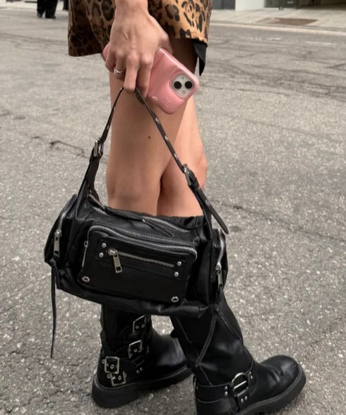 BLACK PURPLE(ブラックパープル)/3WAY 軽量 ショルダー トート クロスバッグ/Marco Bag | AT1253055 | ブラック