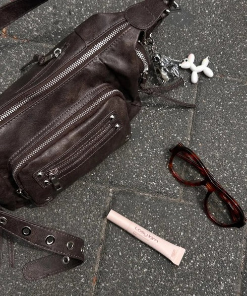 BLACK PURPLE(ブラックパープル)/3WAY 軽量 ショルダー トート クロスバッグ/Marco Bag | AT1253055 | ブラウン