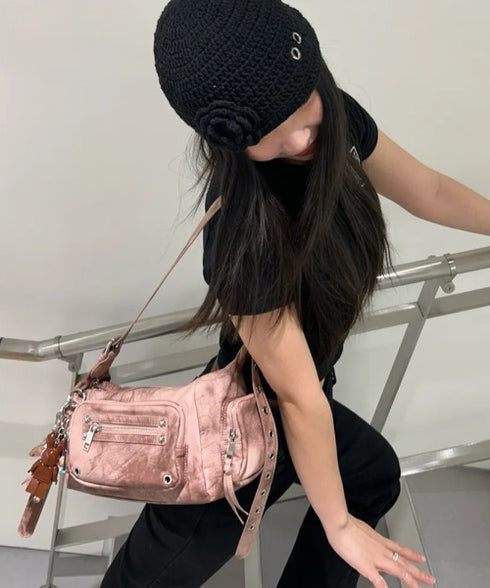 BLACK PURPLE(ブラックパープル)/3WAY 軽量 ショルダー トート クロスバッグ/Marco Bag | AT1253055 | ピンク