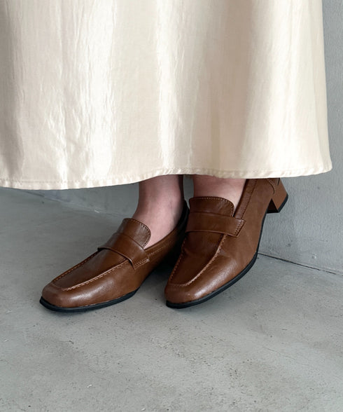 スクエアトゥローファー | MD3253041 | ブラウン