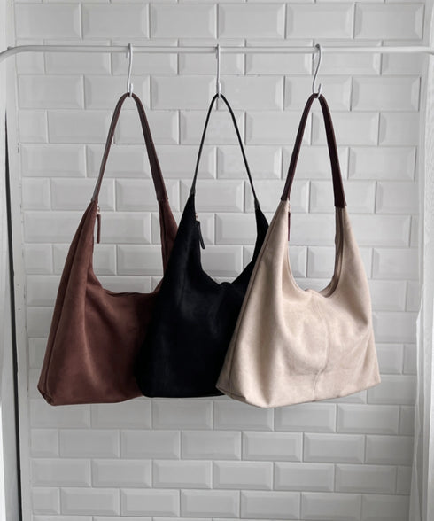 【A4サイズ対応】フェイクスエードショルダーバッグ | CL1256025 | キャメル