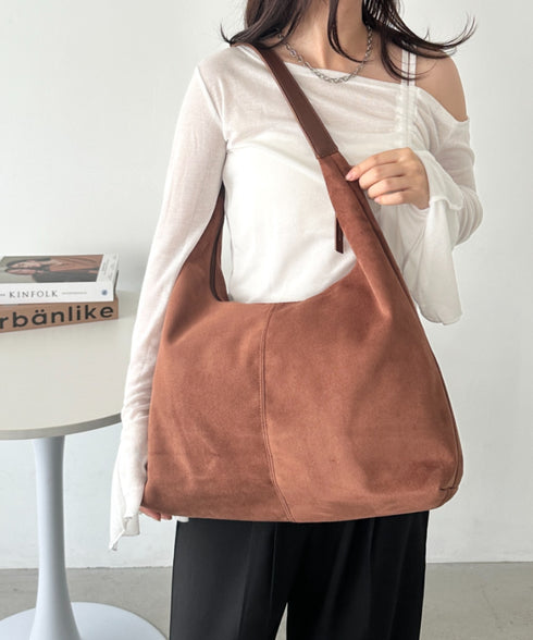 【A4サイズ対応】フェイクスエードショルダーバッグ | CL1256025 | キャメル